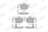 Bremsbelagsatz, Scheibenbremse Hinterachse JURID 572516J Bild Bremsbelagsatz, Scheibenbremse Hinterachse JURID 572516J