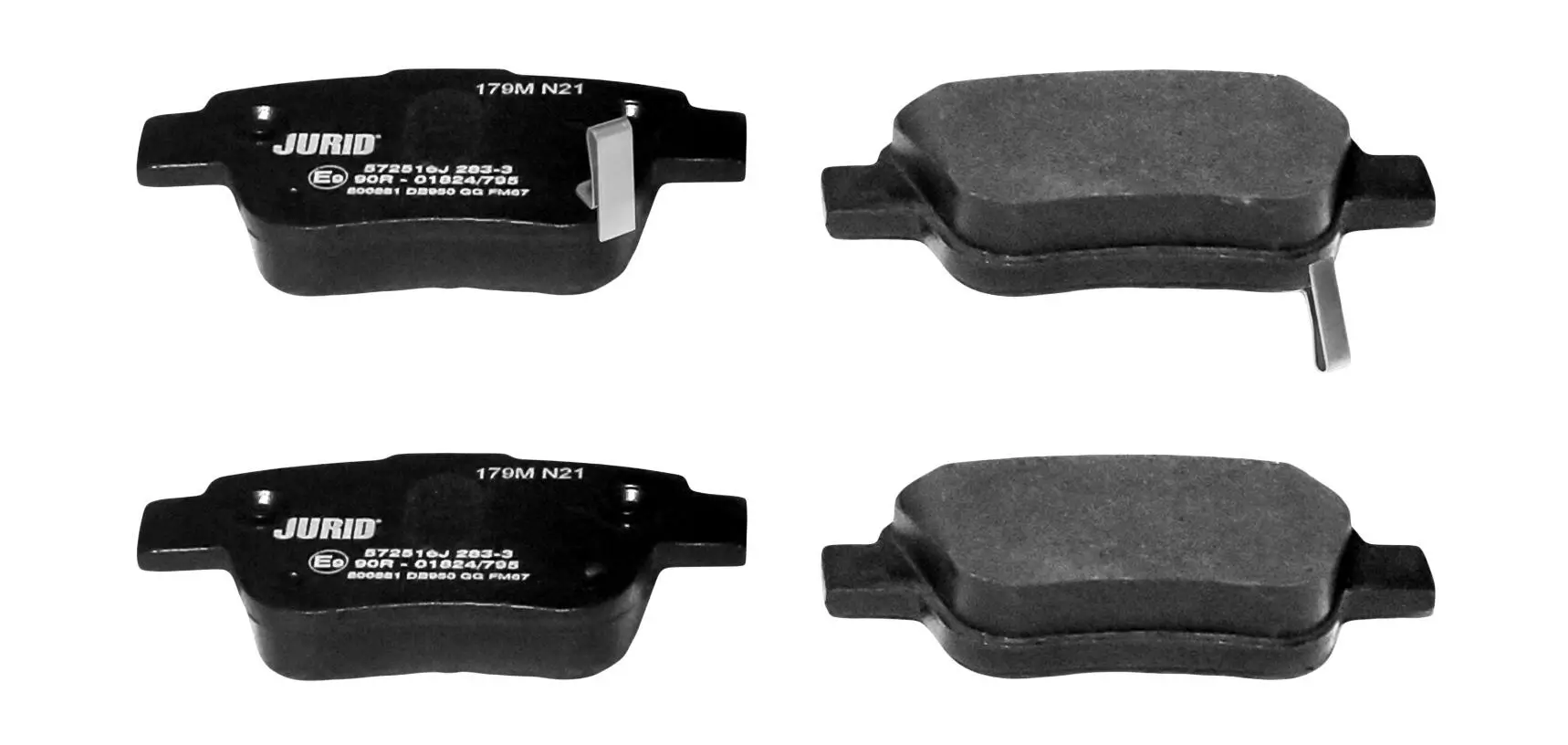 Bremsbelagsatz, Scheibenbremse Hinterachse JURID 572516J