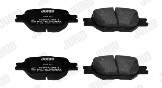 Bremsbelagsatz, Scheibenbremse Vorderachse JURID 572517J Bild Bremsbelagsatz, Scheibenbremse Vorderachse JURID 572517J