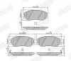Bremsbelagsatz, Scheibenbremse Vorderachse JURID 572518J Bild Bremsbelagsatz, Scheibenbremse Vorderachse JURID 572518J