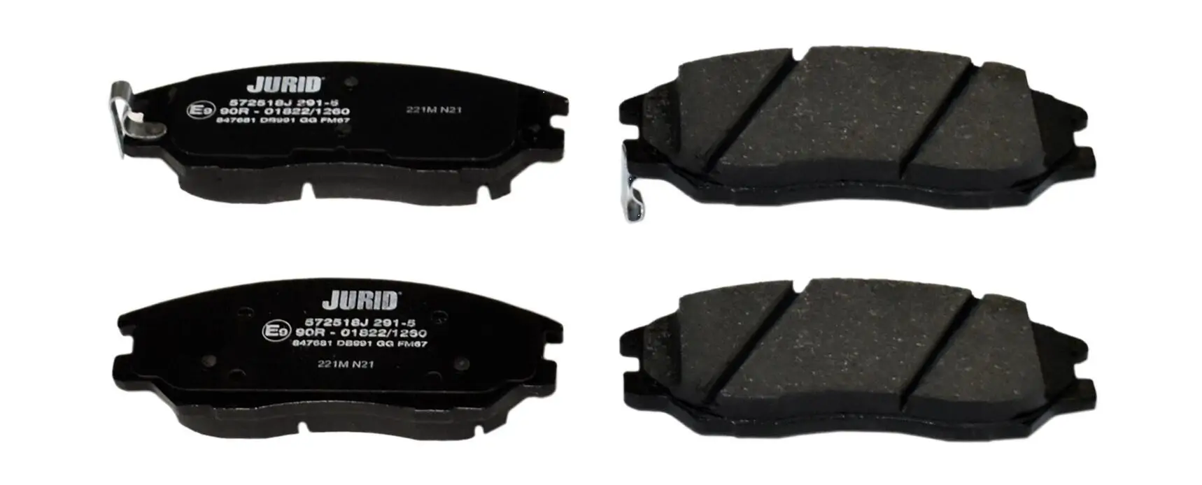 Bremsbelagsatz, Scheibenbremse Vorderachse JURID 572518J
