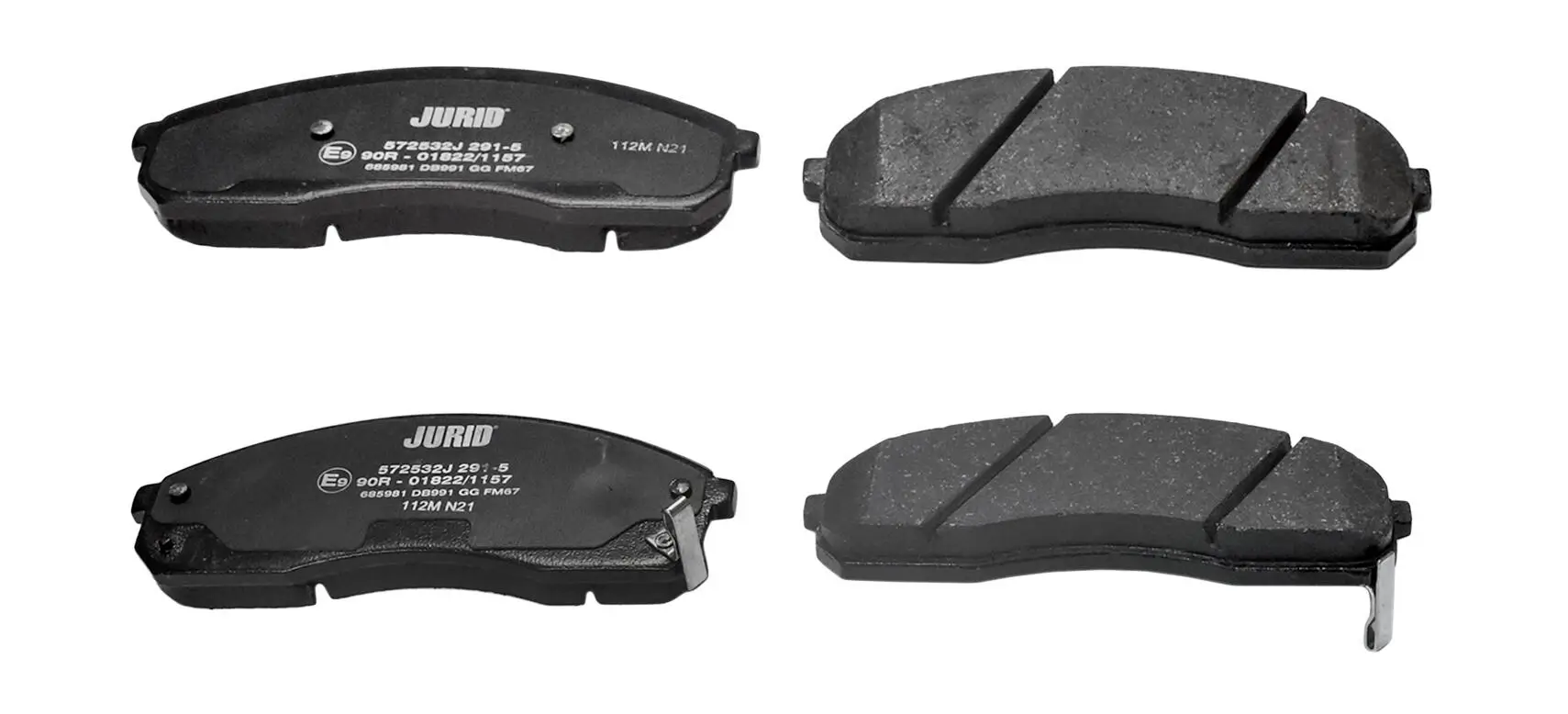 Bremsbelagsatz, Scheibenbremse JURID 572532J