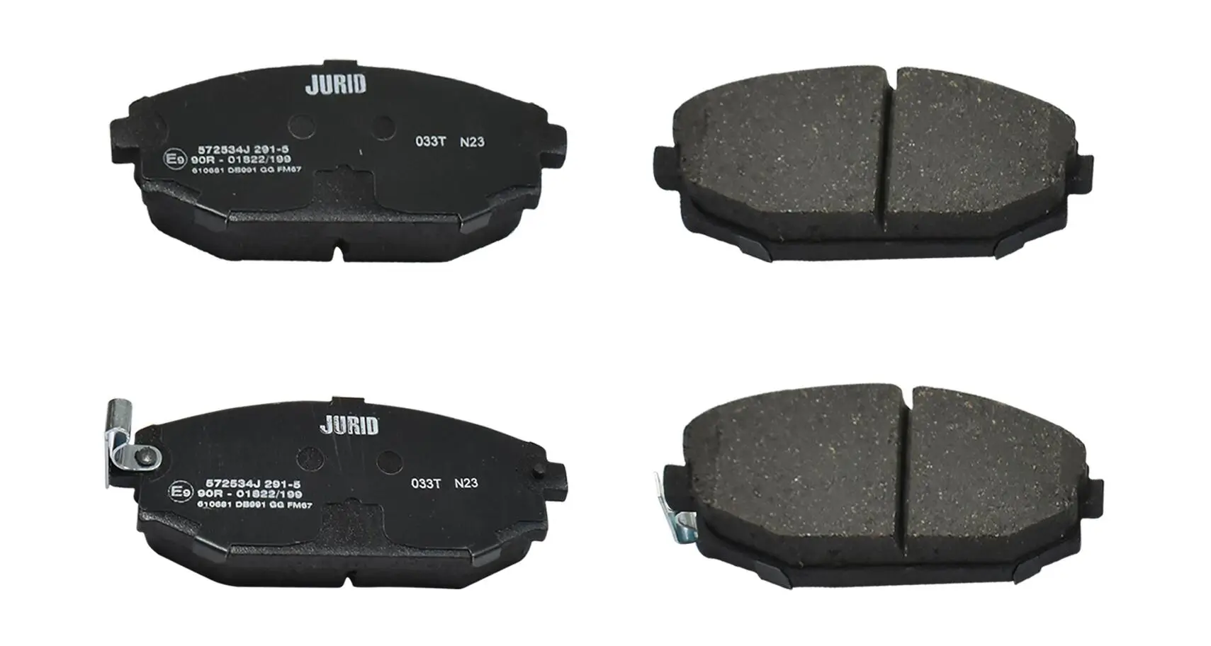 Bremsbelagsatz, Scheibenbremse Vorderachse JURID 572534J
