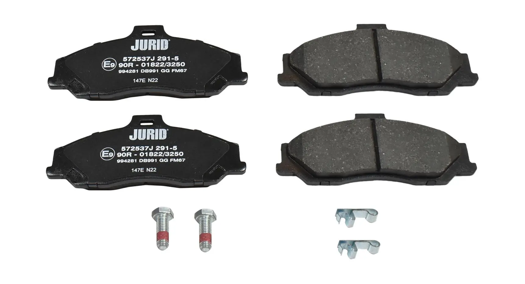 Bremsbelagsatz, Scheibenbremse Vorderachse JURID 572537J