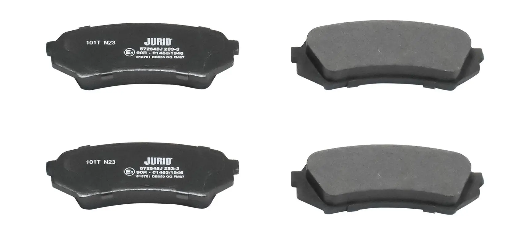 Bremsbelagsatz, Scheibenbremse Hinterachse JURID 572548J