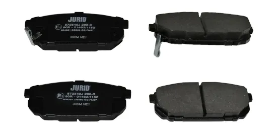 Bremsbelagsatz, Scheibenbremse Hinterachse JURID 572549J Bild Bremsbelagsatz, Scheibenbremse Hinterachse JURID 572549J