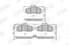Bremsbelagsatz, Scheibenbremse Vorderachse JURID 572551J Bild Bremsbelagsatz, Scheibenbremse Vorderachse JURID 572551J