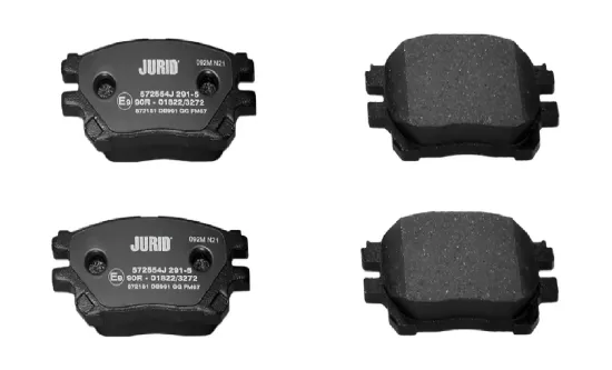 Bremsbelagsatz, Scheibenbremse Vorderachse JURID 572554J Bild Bremsbelagsatz, Scheibenbremse Vorderachse JURID 572554J