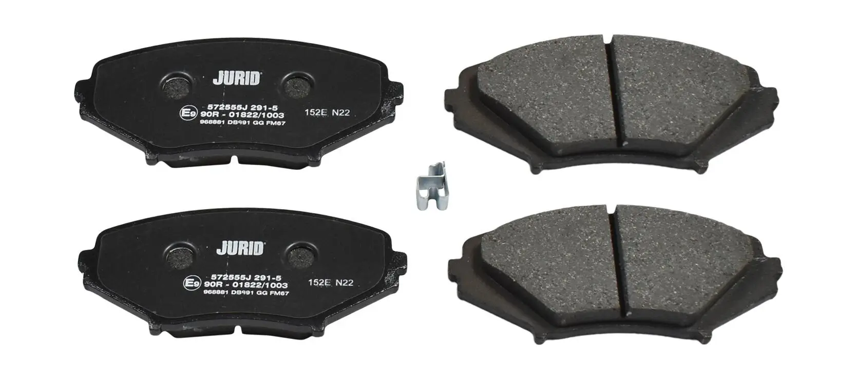 Bremsbelagsatz, Scheibenbremse Vorderachse JURID 572555J