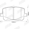 Bremsbelagsatz, Scheibenbremse Vorderachse JURID 572563J Bild Bremsbelagsatz, Scheibenbremse Vorderachse JURID 572563J