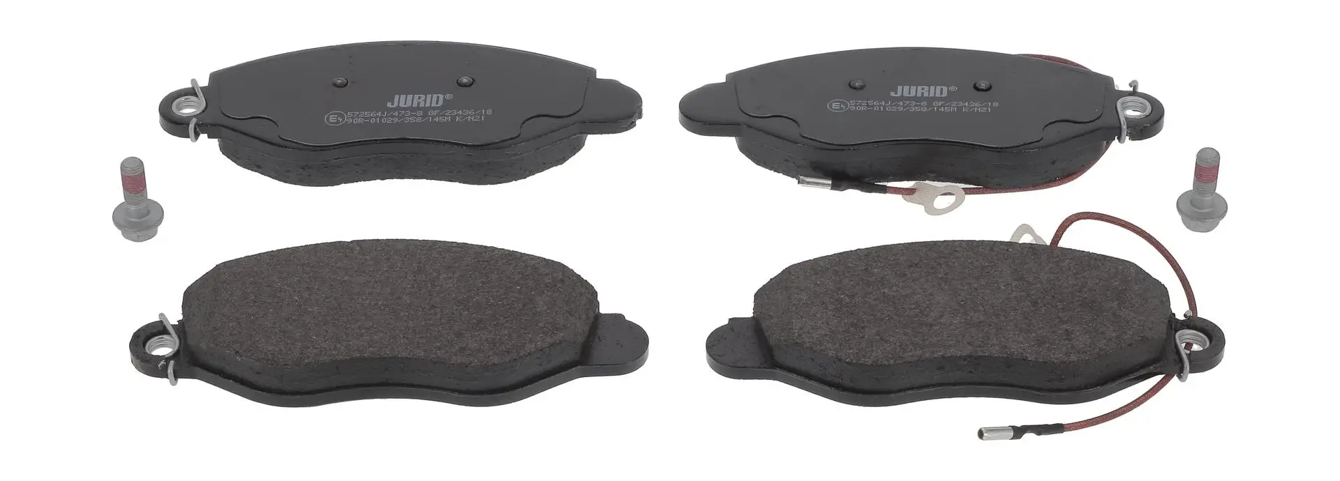 Bremsbelagsatz, Scheibenbremse Vorderachse JURID 572564J