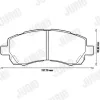 Bremsbelagsatz, Scheibenbremse Vorderachse JURID 572566J Bild Bremsbelagsatz, Scheibenbremse Vorderachse JURID 572566J