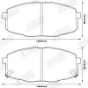 Bremsbelagsatz, Scheibenbremse Vorderachse JURID 572577J Bild Bremsbelagsatz, Scheibenbremse Vorderachse JURID 572577J