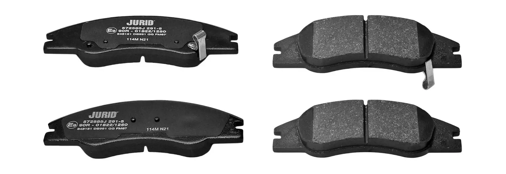 Bremsbelagsatz, Scheibenbremse Vorderachse JURID 572585J