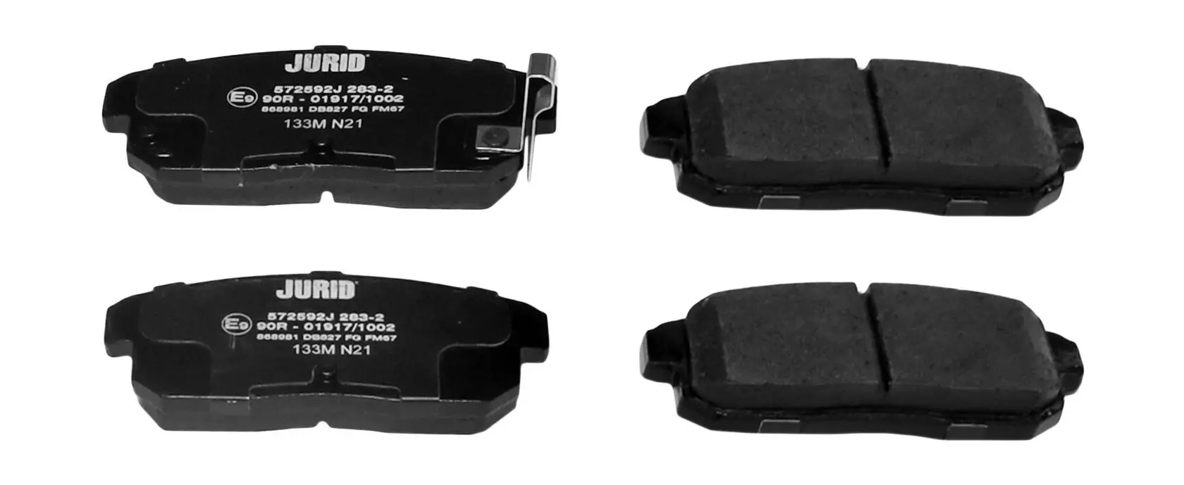 Bremsbelagsatz, Scheibenbremse Hinterachse JURID 572592J