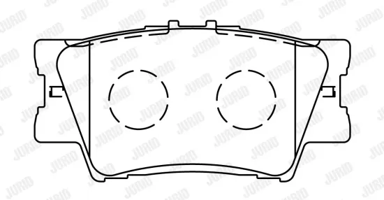 Bremsbelagsatz, Scheibenbremse Hinterachse JURID 572595J Bild Bremsbelagsatz, Scheibenbremse Hinterachse JURID 572595J