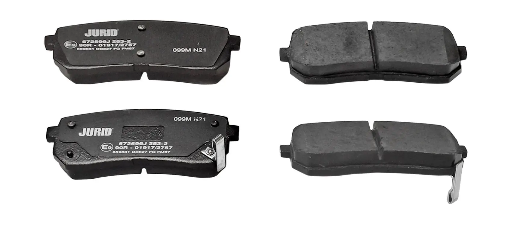 Bremsbelagsatz, Scheibenbremse Hinterachse JURID 572596J