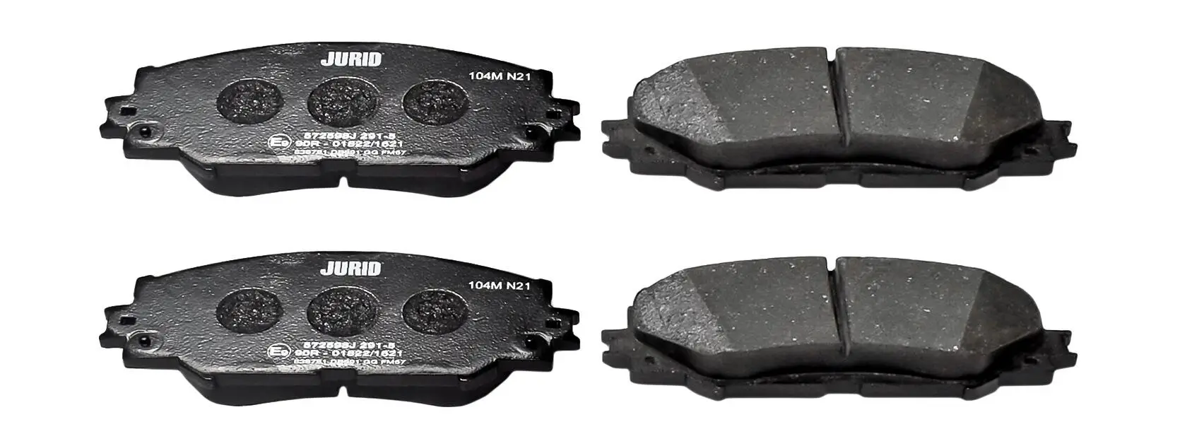 Bremsbelagsatz, Scheibenbremse Vorderachse JURID 572598J