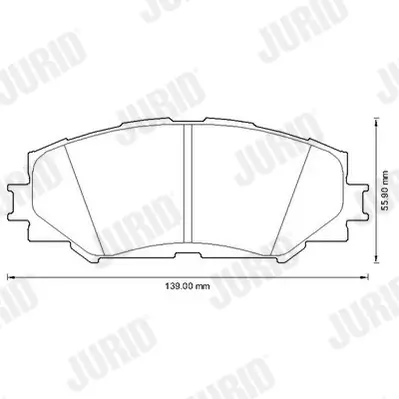 Bremsbelagsatz, Scheibenbremse JURID 572598JC