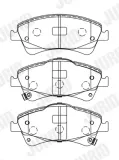 Bremsbelagsatz, Scheibenbremse JURID 572600J