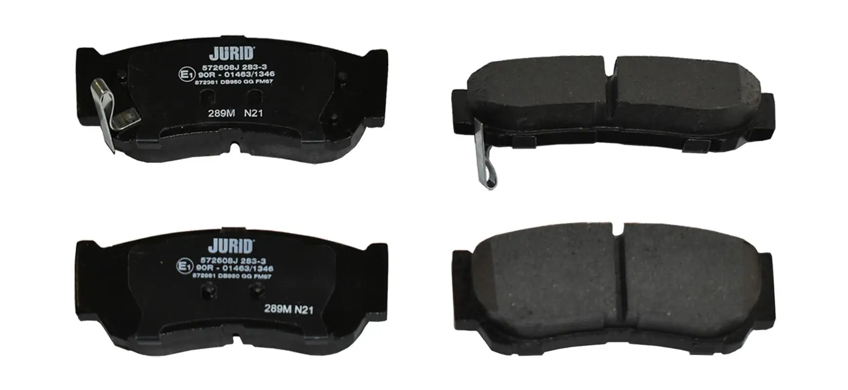 Bremsbelagsatz, Scheibenbremse Hinterachse JURID 572608J