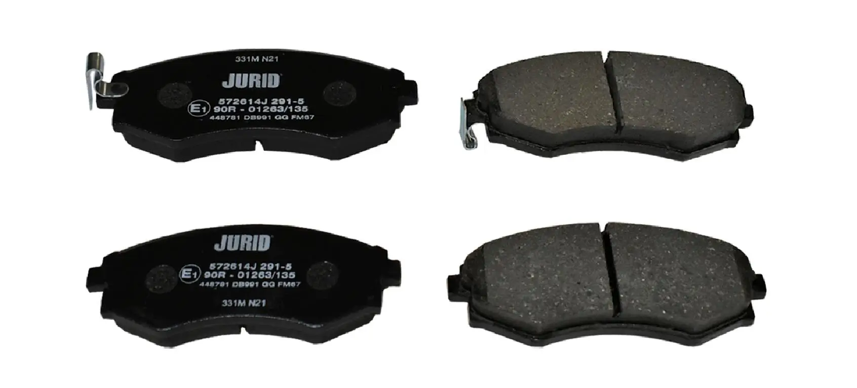 Bremsbelagsatz, Scheibenbremse JURID 572614J