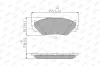 Bremsbelagsatz, Scheibenbremse Vorderachse JURID 572620J Bild Bremsbelagsatz, Scheibenbremse Vorderachse JURID 572620J