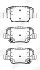 Bremsbelagsatz, Scheibenbremse Hinterachse JURID 572623J Bild Bremsbelagsatz, Scheibenbremse Hinterachse JURID 572623J