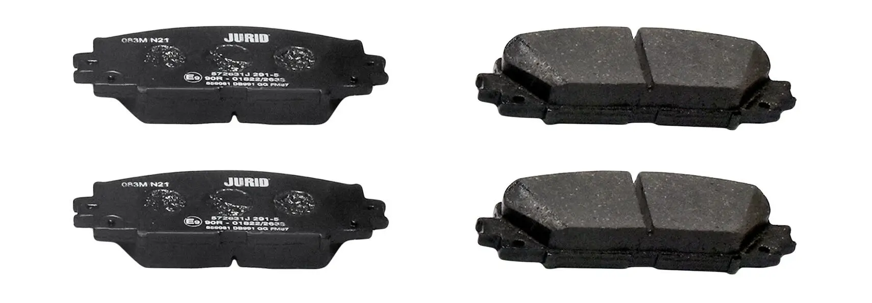 Bremsbelagsatz, Scheibenbremse Vorderachse JURID 572631J