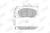 Bremsbelagsatz, Scheibenbremse Vorderachse JURID 572636J Bild Bremsbelagsatz, Scheibenbremse Vorderachse JURID 572636J