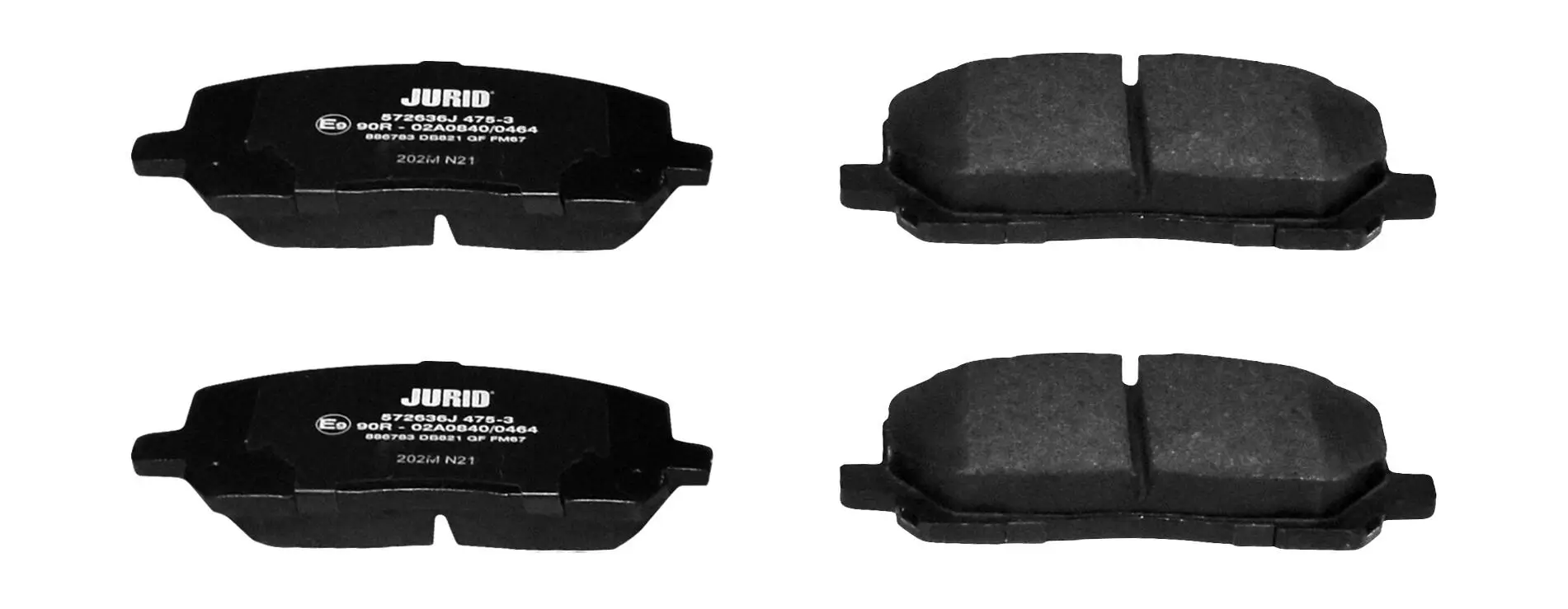 Bremsbelagsatz, Scheibenbremse Vorderachse JURID 572636J