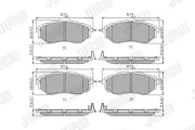 Bremsbelagsatz, Scheibenbremse Vorderachse JURID 572638J