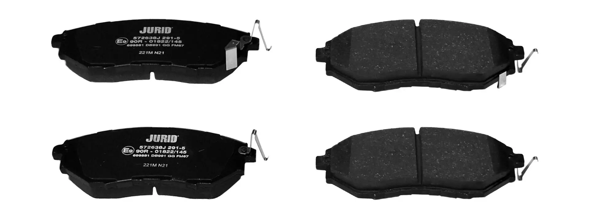 Bremsbelagsatz, Scheibenbremse Vorderachse JURID 572638J