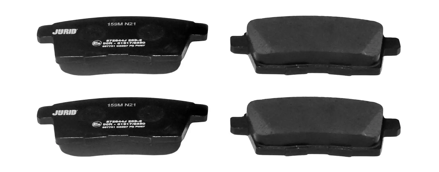 Bremsbelagsatz, Scheibenbremse Hinterachse JURID 572644J