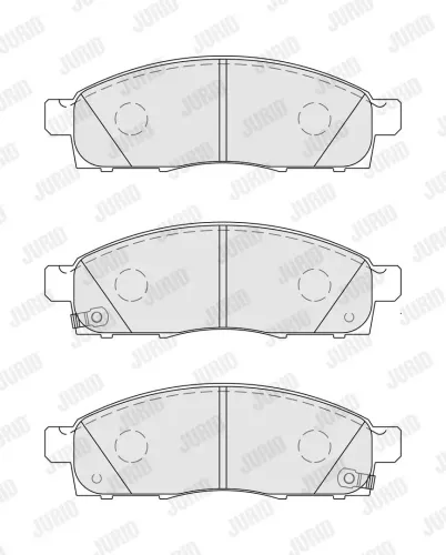 Bremsbelagsatz, Scheibenbremse Vorderachse JURID 572646J Bild Bremsbelagsatz, Scheibenbremse Vorderachse JURID 572646J