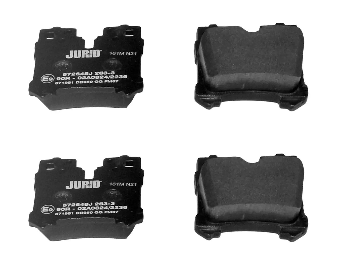 Bremsbelagsatz, Scheibenbremse JURID 572648J