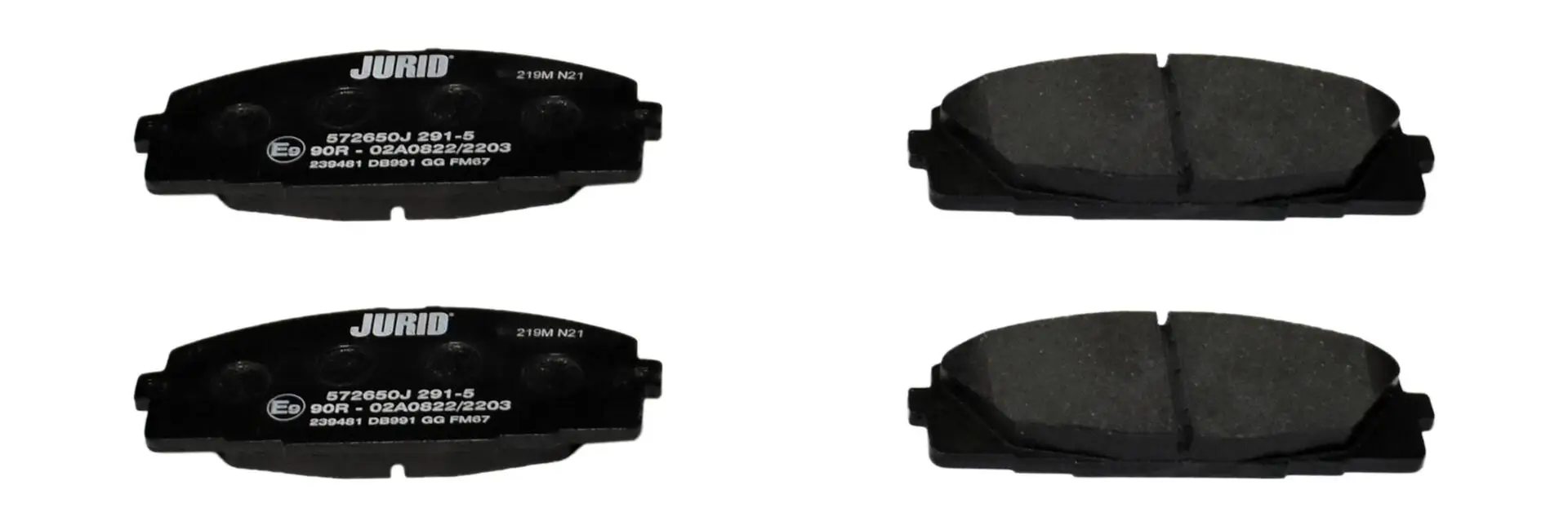 Bremsbelagsatz, Scheibenbremse Vorderachse JURID 572650J