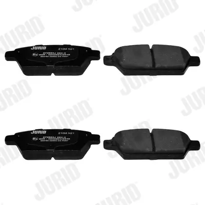 Bremsbelagsatz, Scheibenbremse Hinterachse JURID 572653J Bild Bremsbelagsatz, Scheibenbremse Hinterachse JURID 572653J