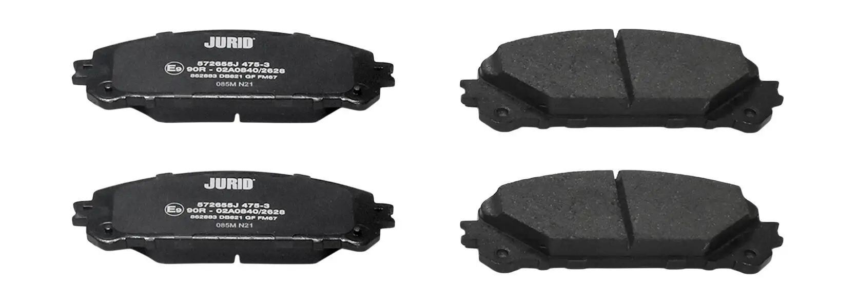 Bremsbelagsatz, Scheibenbremse Vorderachse JURID 572655J