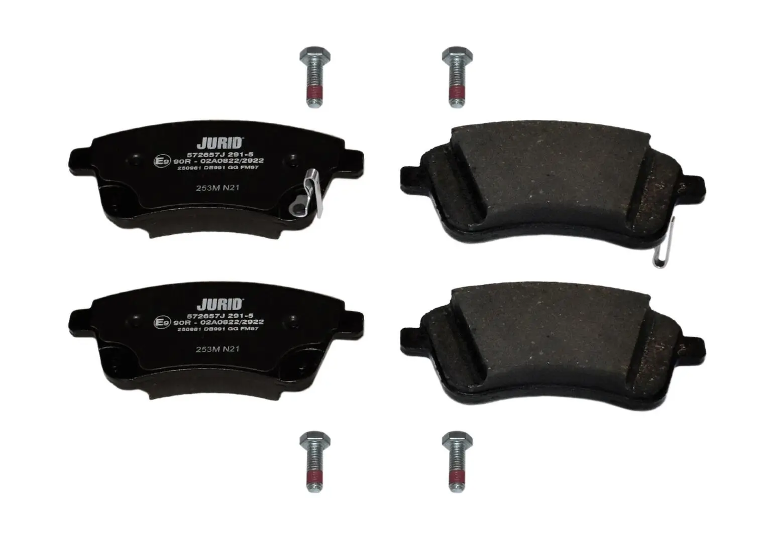 Bremsbelagsatz, Scheibenbremse Vorderachse JURID 572657J