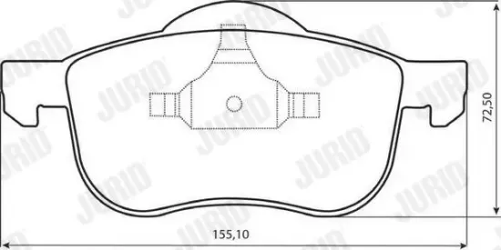 Bremsbelagsatz, Scheibenbremse JURID 573003JC Bild Bremsbelagsatz, Scheibenbremse JURID 573003JC