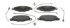 Bremsbelagsatz, Scheibenbremse Vorderachse JURID 573004J Bild Bremsbelagsatz, Scheibenbremse Vorderachse JURID 573004J