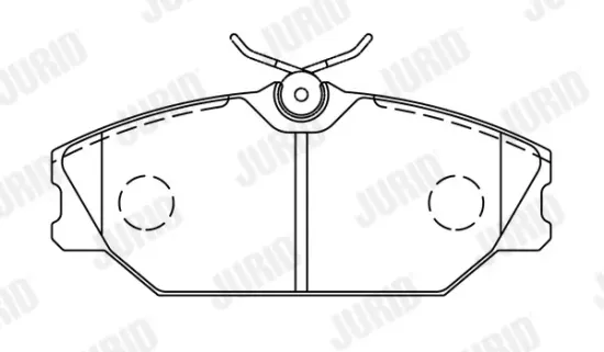 Bremsbelagsatz, Scheibenbremse Vorderachse JURID 573008J Bild Bremsbelagsatz, Scheibenbremse Vorderachse JURID 573008J