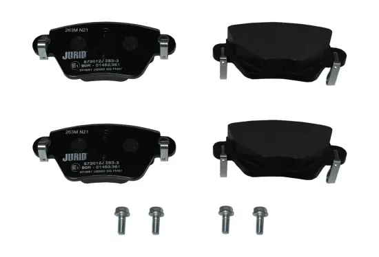 Bremsbelagsatz, Scheibenbremse Hinterachse JURID 573012J Bild Bremsbelagsatz, Scheibenbremse Hinterachse JURID 573012J