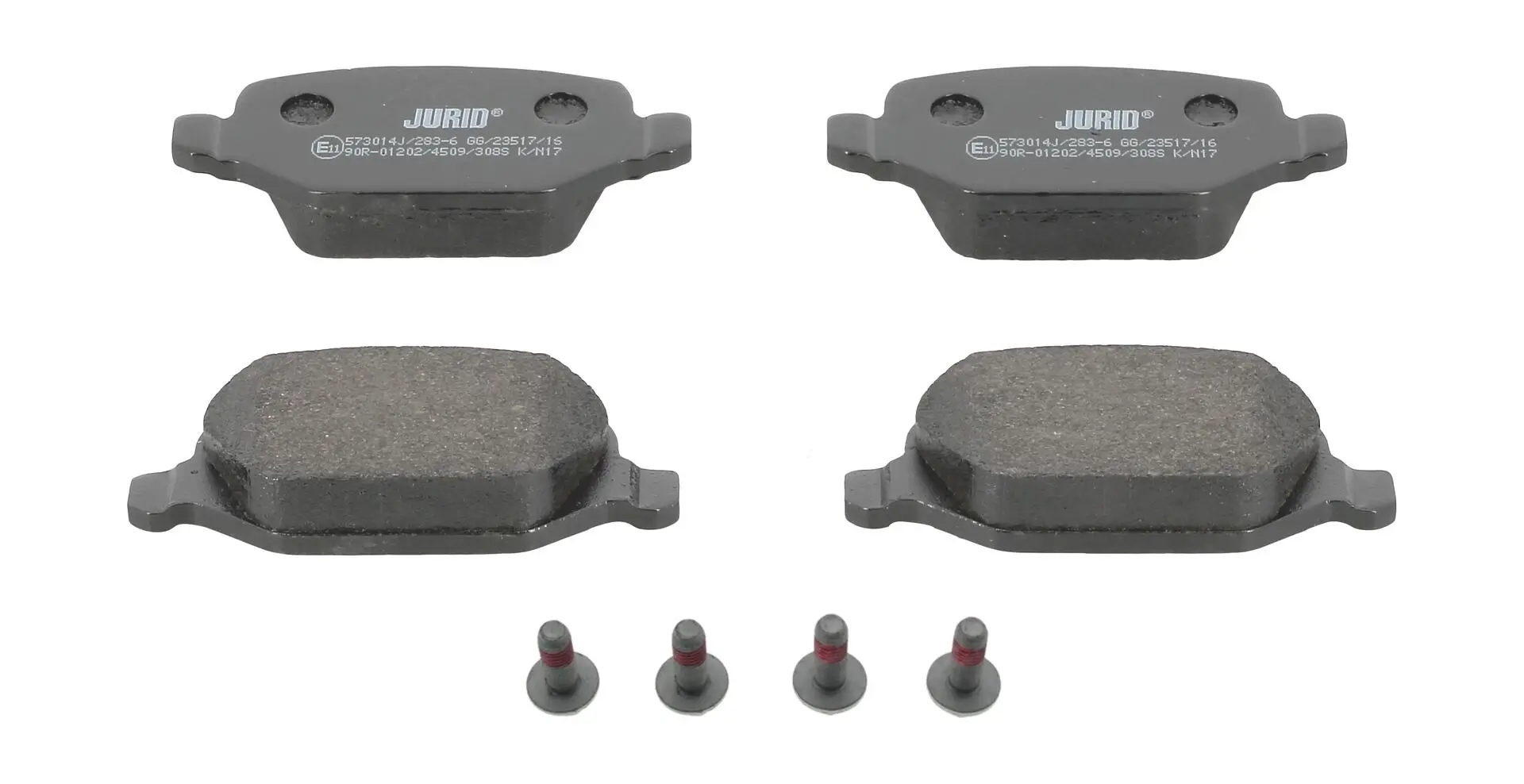 Bremsbelagsatz, Scheibenbremse Hinterachse JURID 573014J