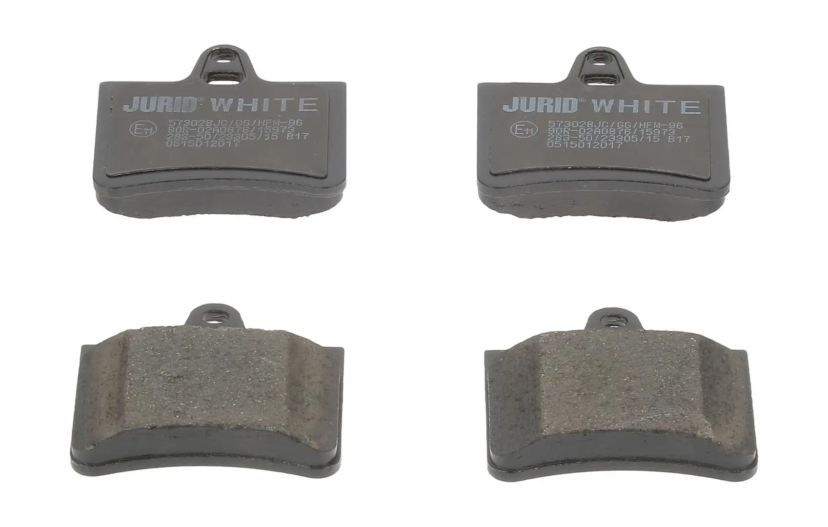 Bremsbelagsatz, Scheibenbremse Hinterachse JURID 573028JC