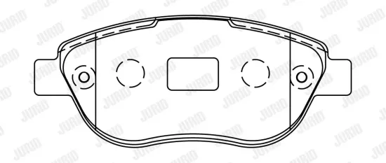 Bremsbelagsatz, Scheibenbremse JURID 573031J Bild Bremsbelagsatz, Scheibenbremse JURID 573031J