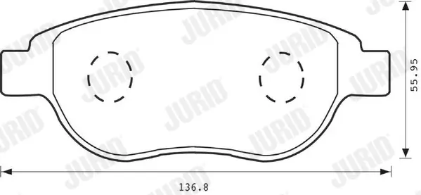 Bremsbelagsatz, Scheibenbremse JURID 573031JC Bild Bremsbelagsatz, Scheibenbremse JURID 573031JC