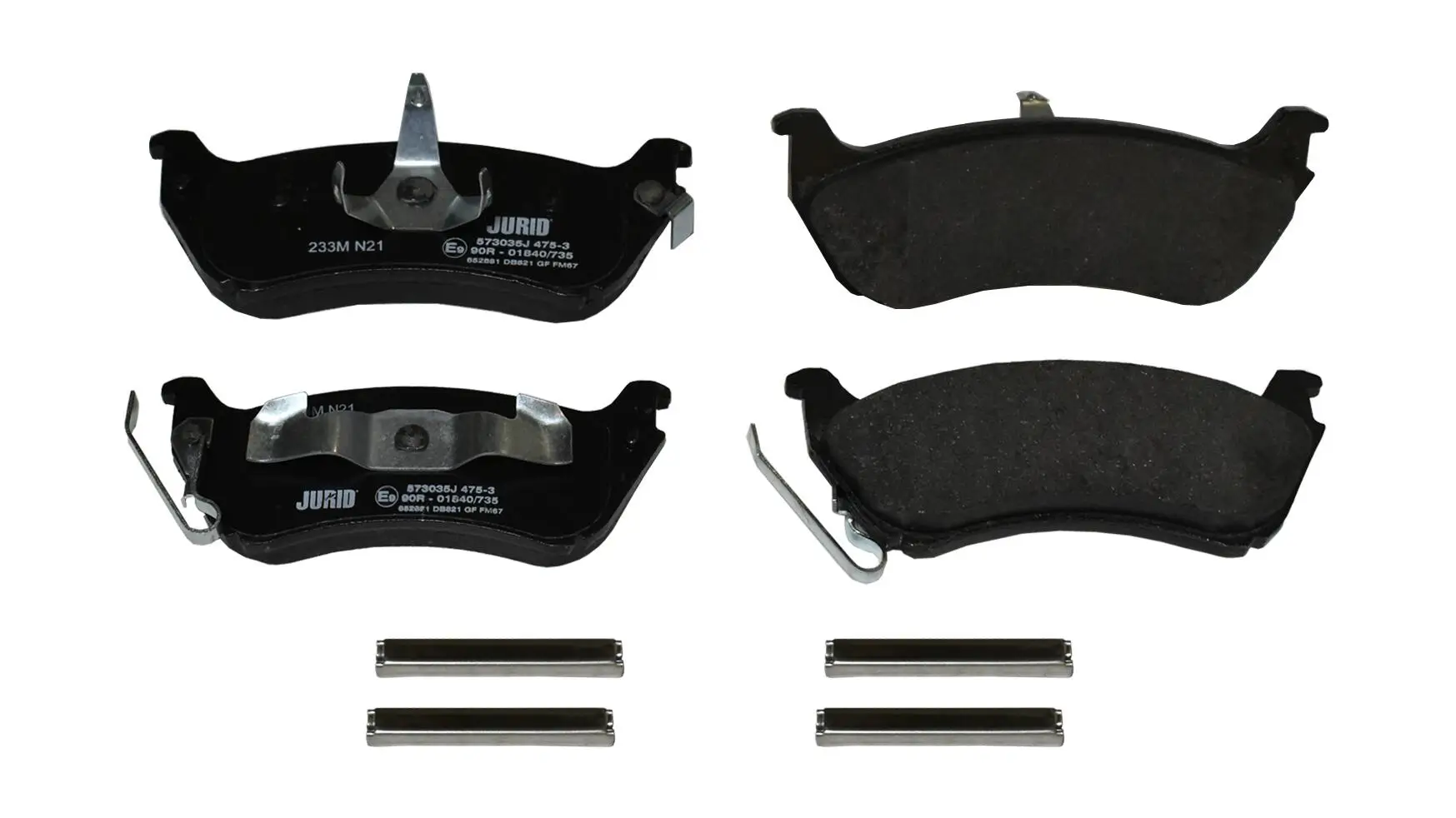 Bremsbelagsatz, Scheibenbremse Hinterachse JURID 573035J