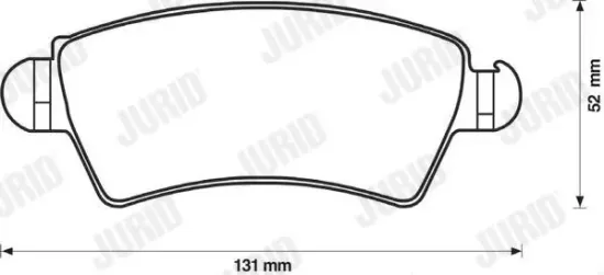 Bremsbelagsatz, Scheibenbremse Vorderachse JURID 573036J Bild Bremsbelagsatz, Scheibenbremse Vorderachse JURID 573036J
